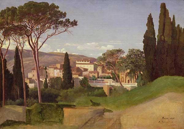 Jean-Achille Benouville View of a Roman Villa France oil painting art